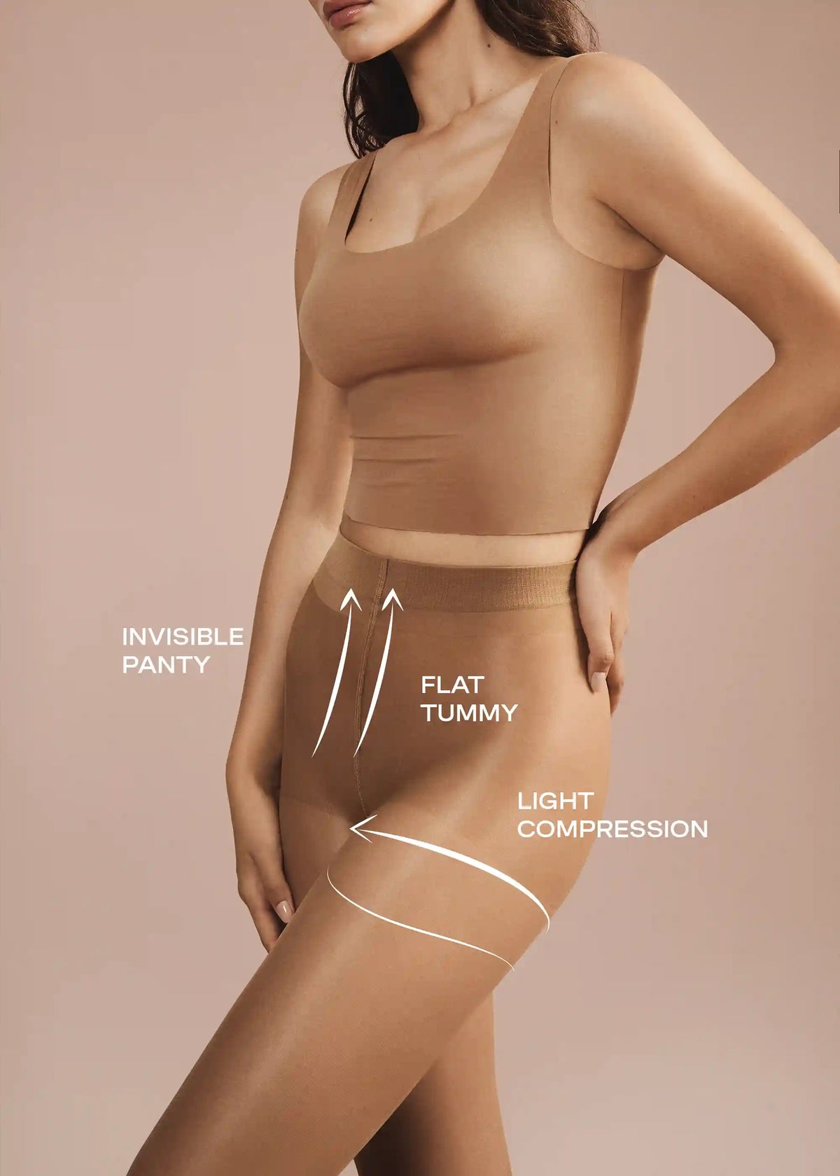 Sheer Control Top Sculpt 30 Denier Tights