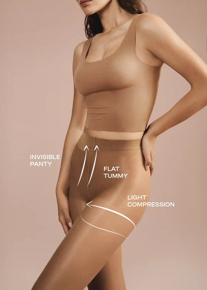 Sheer Control Top Sculpt 30 Denier Tights