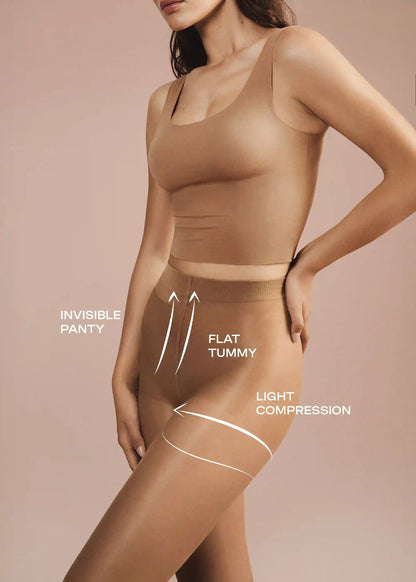 Sheer Control Top Sculpt 30 Denier Tights