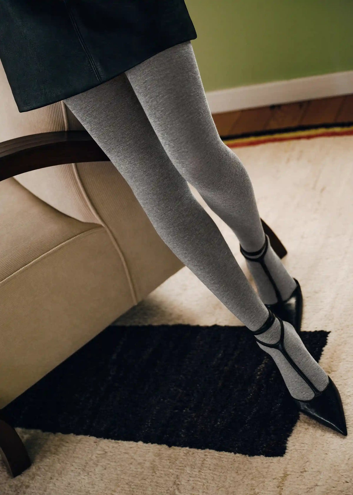 Opaque Matte Cashmere and Modal Tights