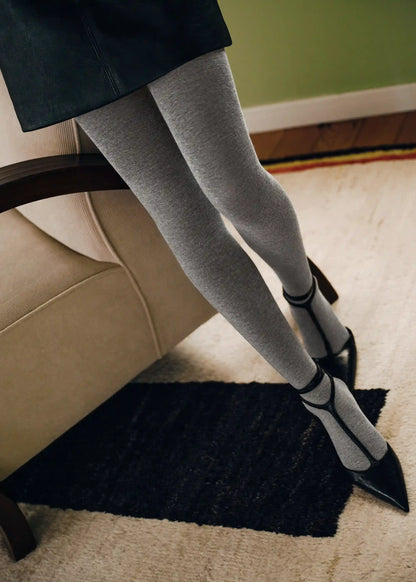 Opaque Matte Cashmere and Modal Tights