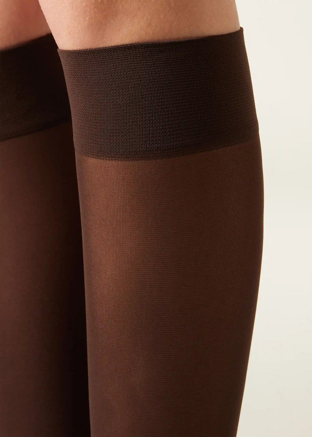30 Denier Semi Opaque Microfiber Knee-Highs