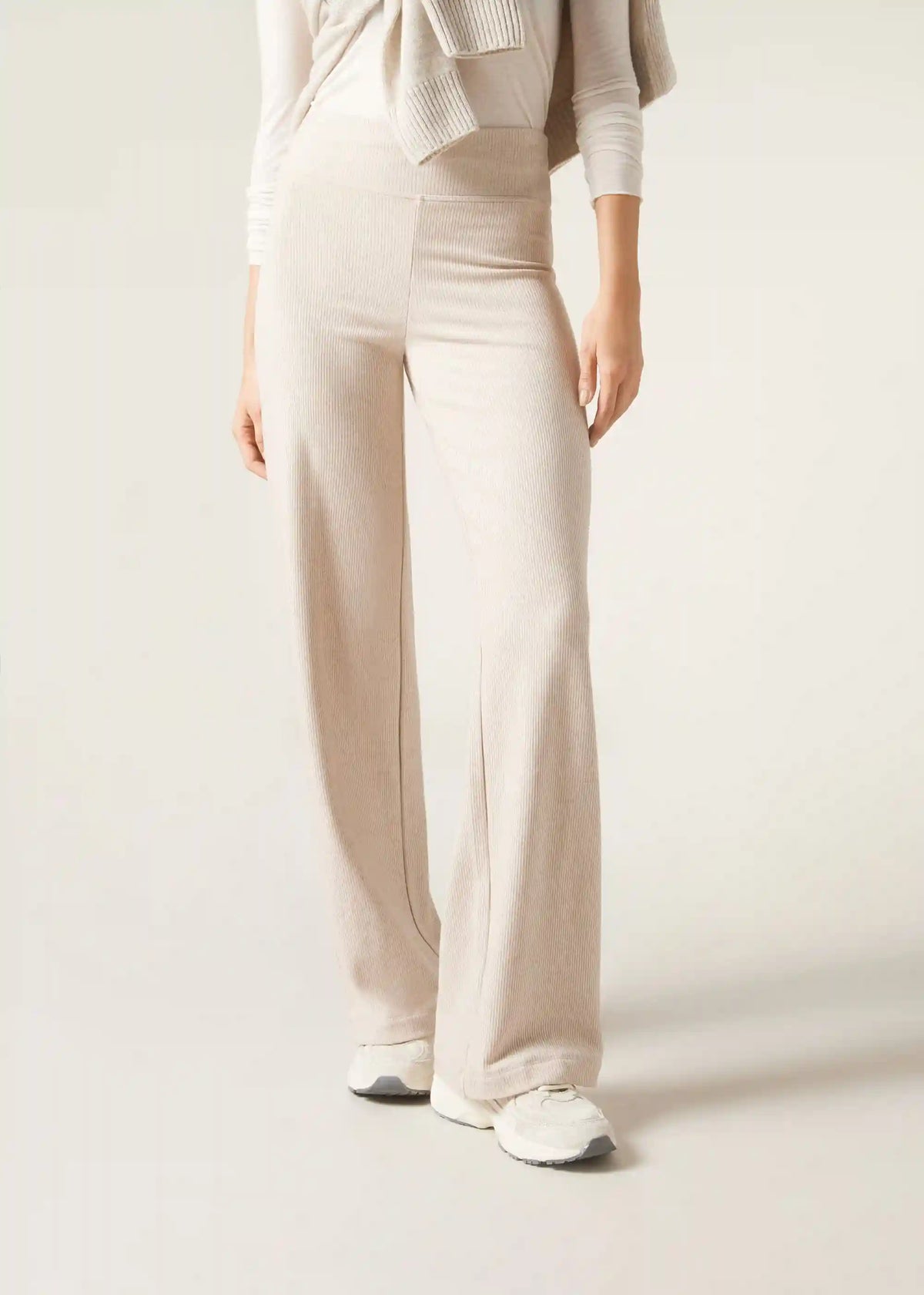 Cashmere Blend Palazzo Pants