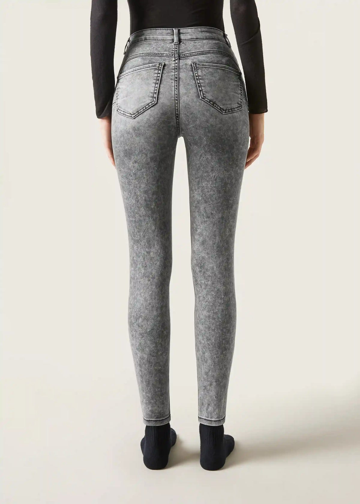 High Waist Soft Touch Skinny Push Up Jeans