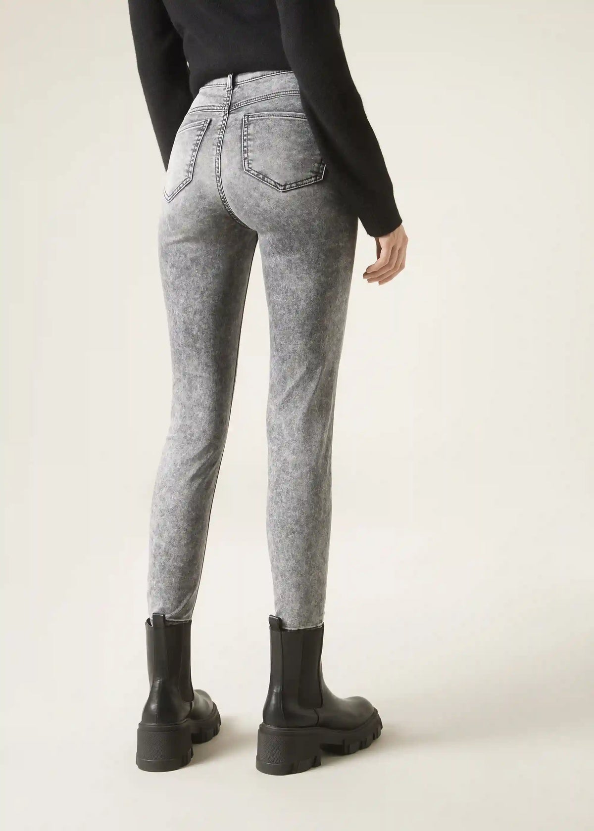 High Waist Soft Touch Skinny Push Up Jeans