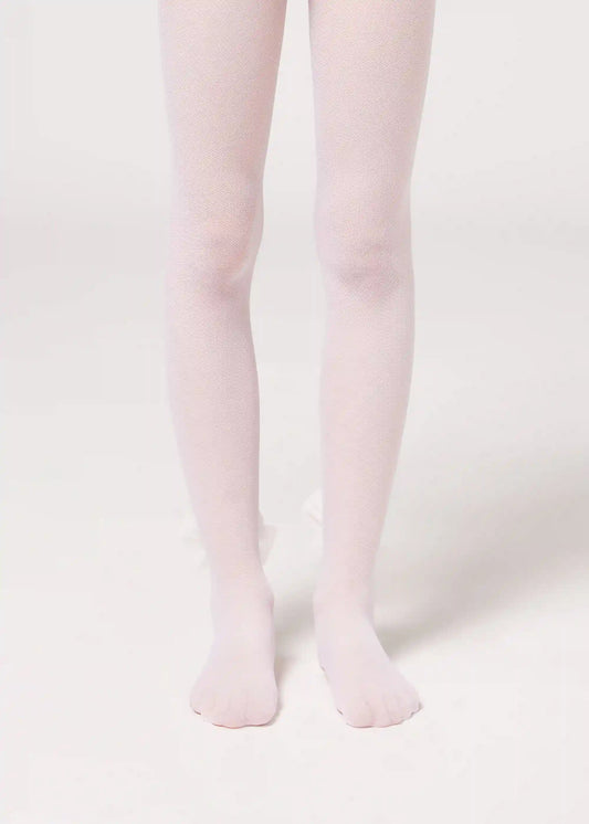 Girls’ 30 Denier Tulle Tights with Bow