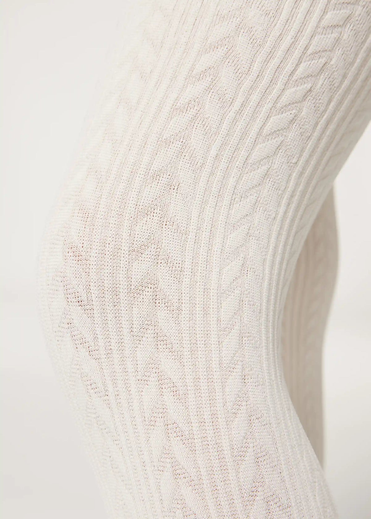 Girls Cable Knit Thermal Tights