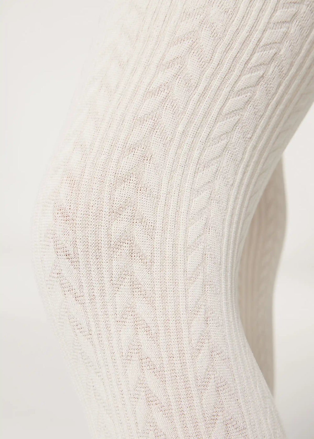Girls Cable Knit Thermal Tights