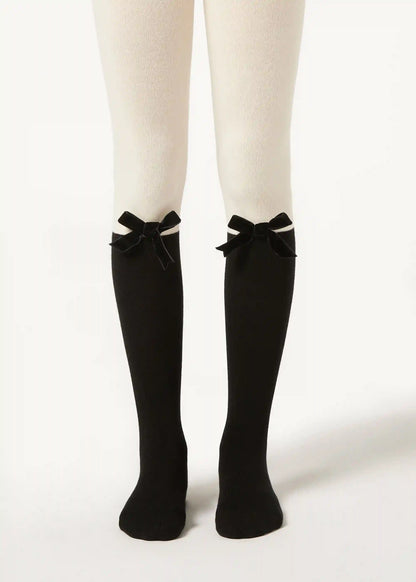 Girls’ Cotton Longuette Tights