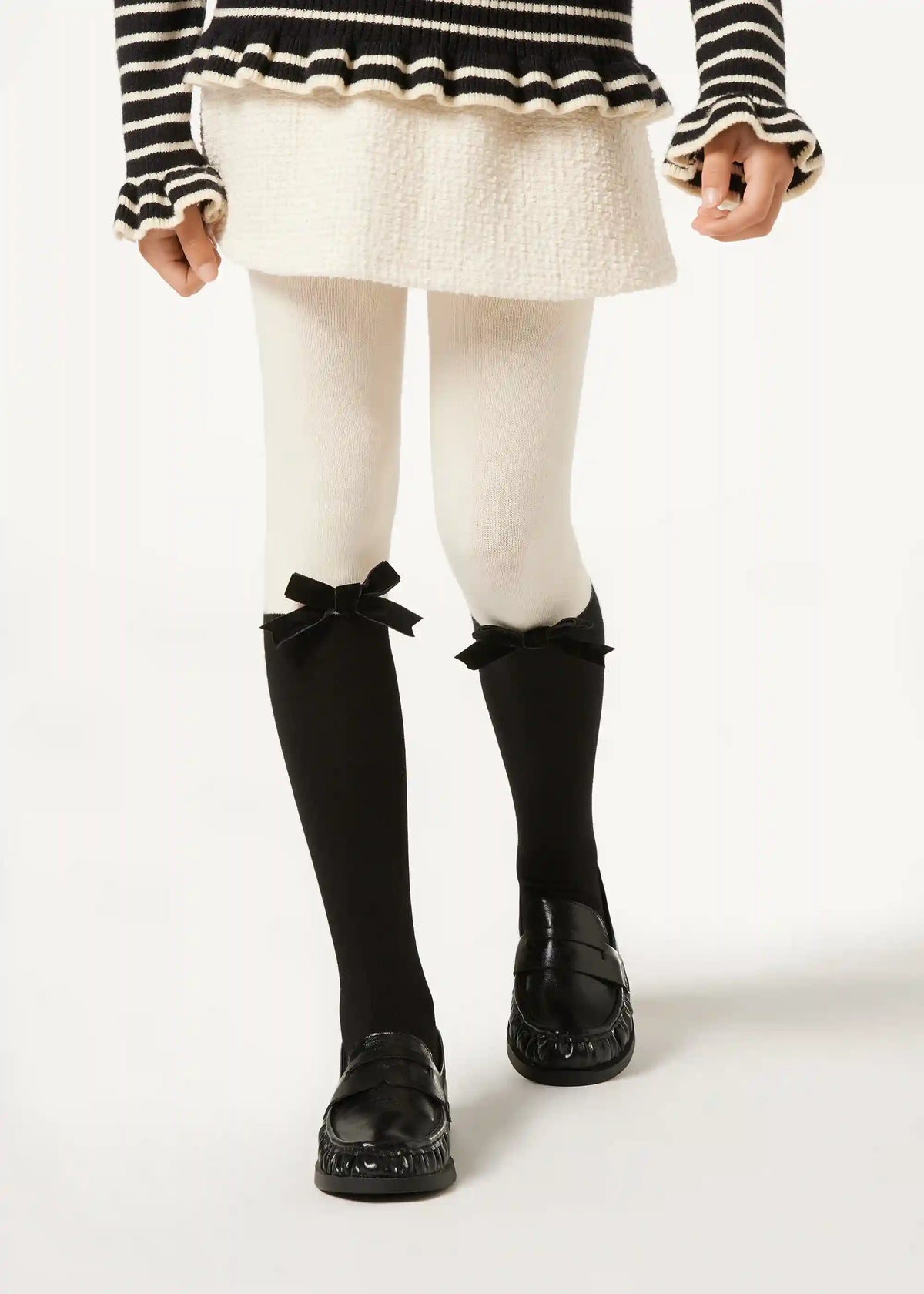 Girls’ Cotton Longuette Tights