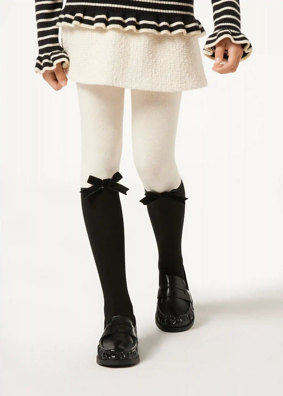 Girls’ Cotton Longuette Tights