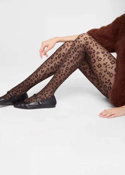 Animal Pattern 30 Denier Sheer Tights