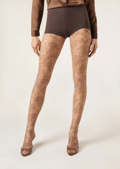Sheer Floral Tights