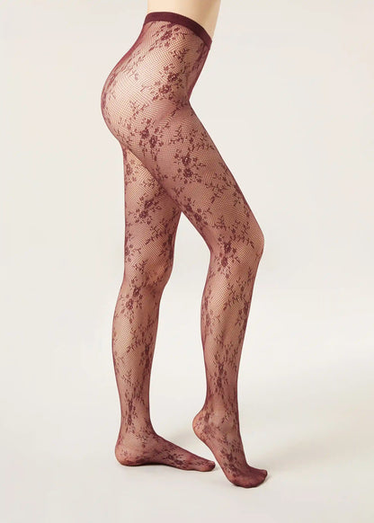 Floral Lace Tights