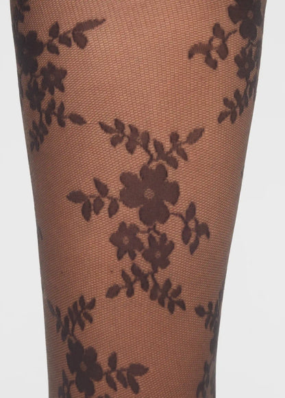 Sheer Floral Lace Tights