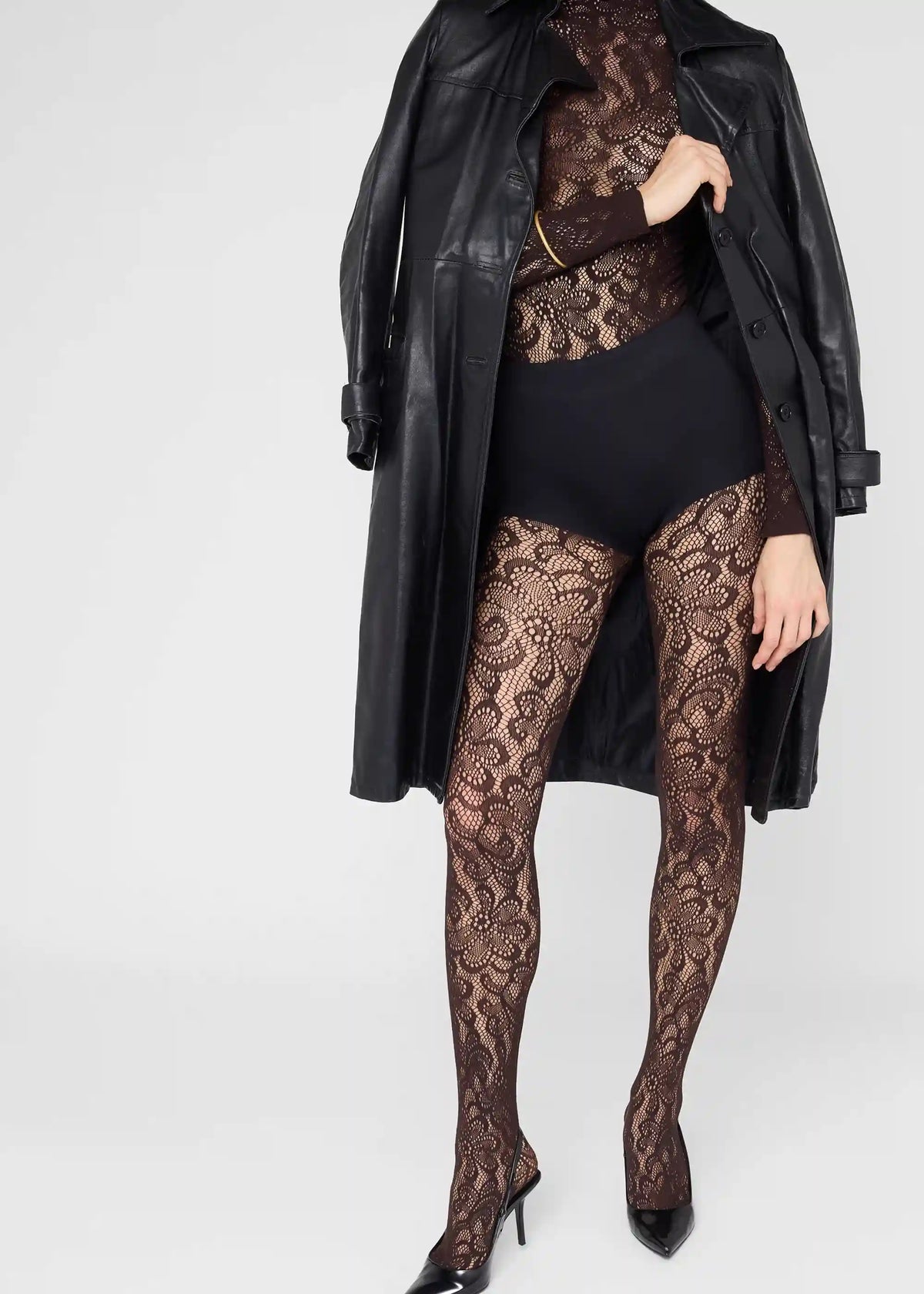 Pop Floral Fishnet Tights
