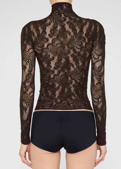 Pop Floral Mesh Top
