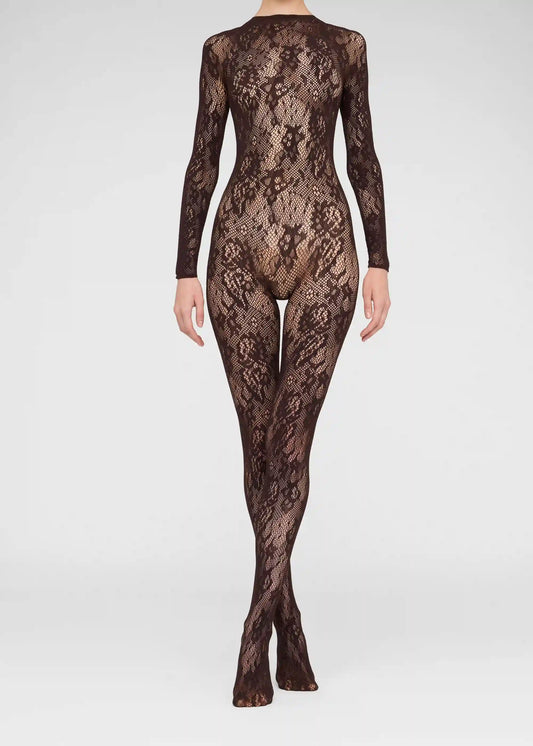 Floral Lace Full Body Tights