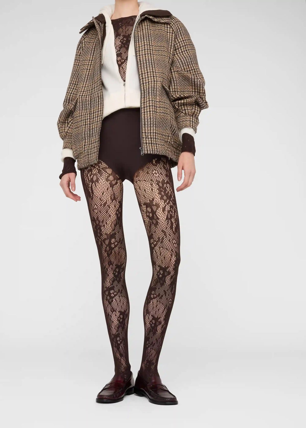 Floral Lace Full Body Tights