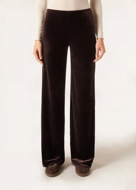 Velvet Palazzo Pants